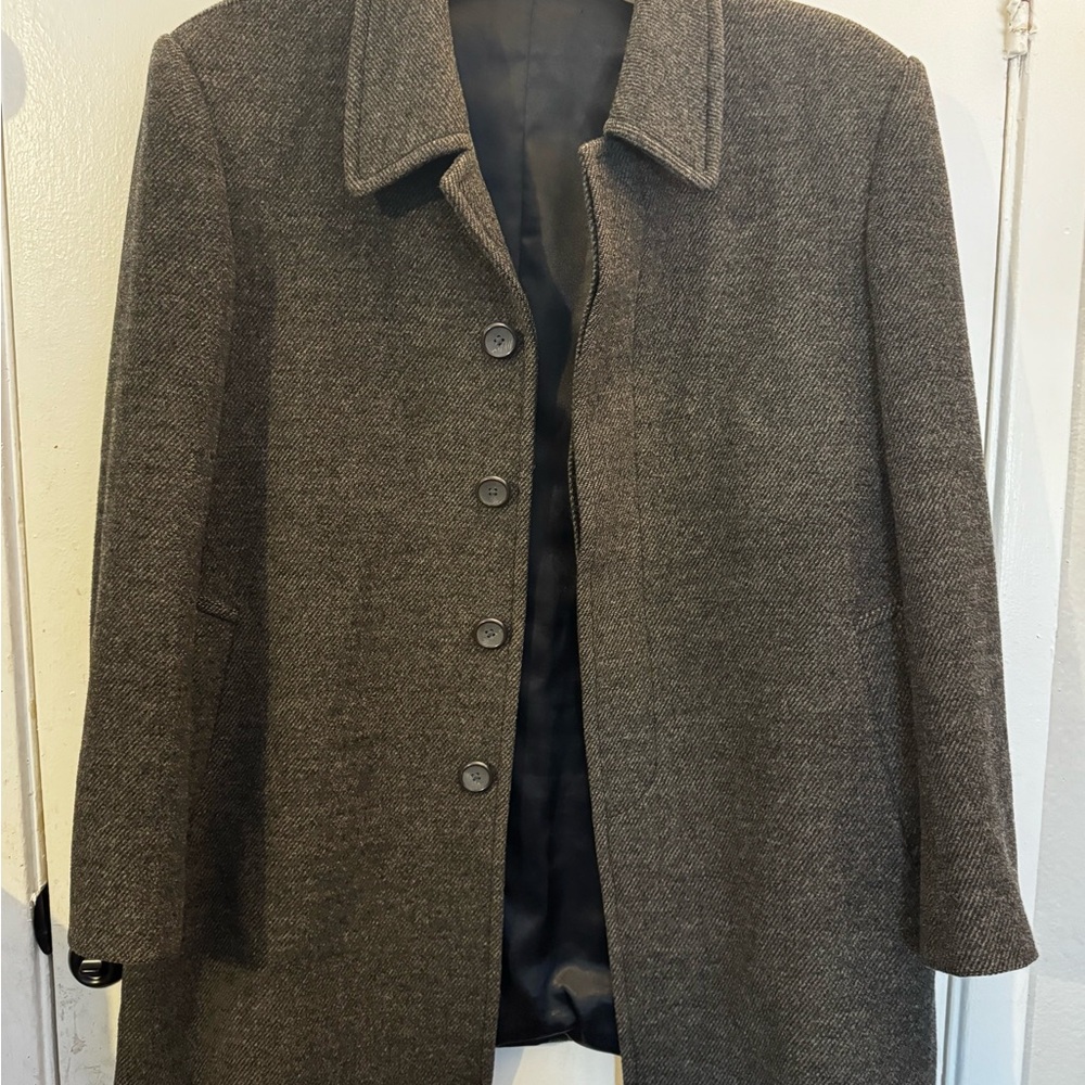 Yves Saint Laurent Wool Coat Size L. Pristine Condition